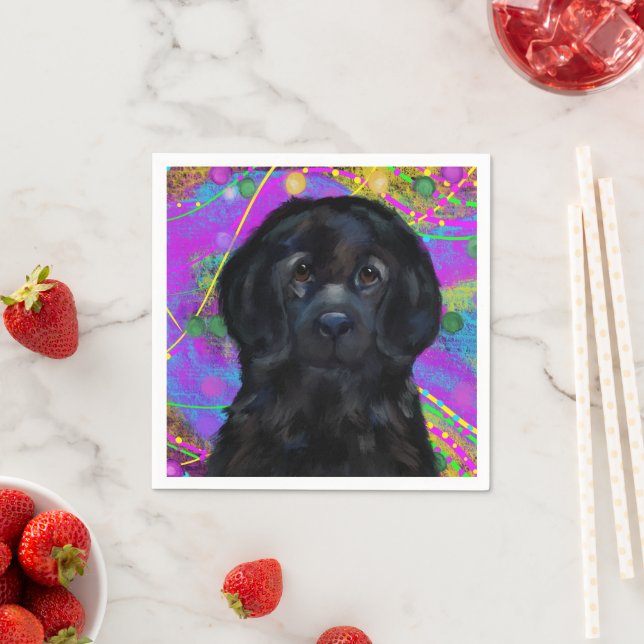 Newfoundland Dog  Napkins (Insitu)