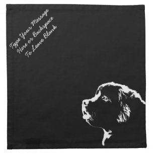 Newfoundland Dog Napkins Personalized Dog Napkins