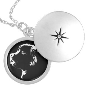 Newfoundland Dog Necklace Dog Art Jewelry Gifts