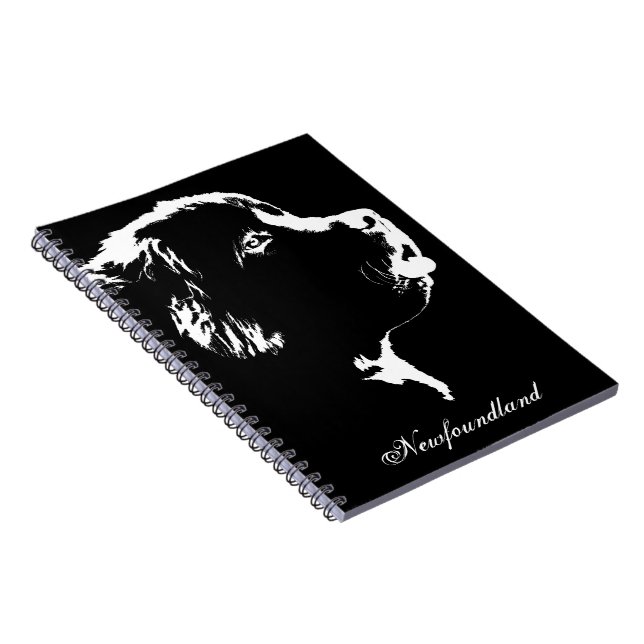 Newfoundland Dog Notebook Dog Lover Gifts Books (Right Side)