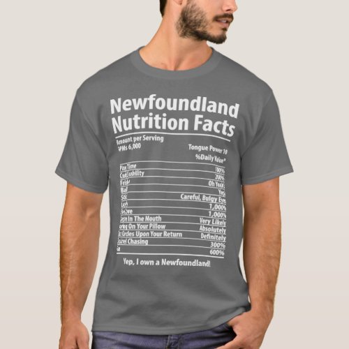 Newfoundland Dog Nutrition Facts   1  T_Shirt