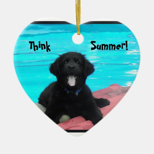 Newfoundland Dog Ornament (Front)