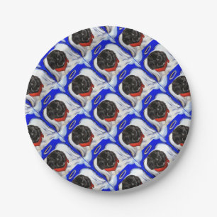 Newfoundland Dog Paper Plates
