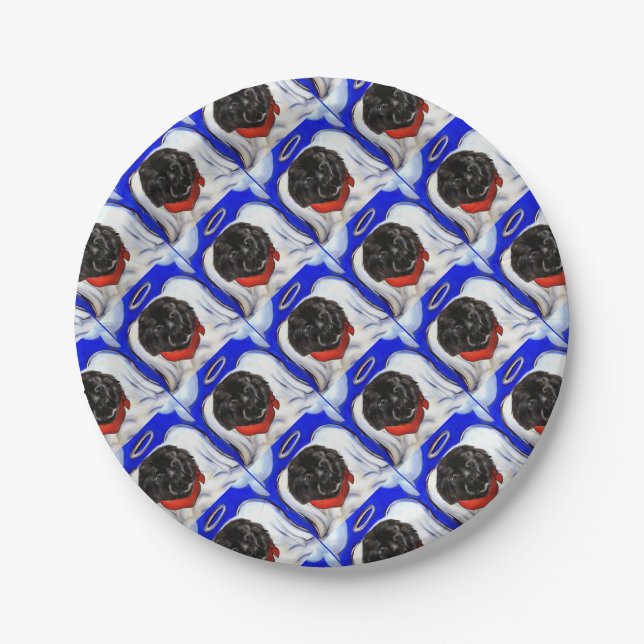 Newfoundland Dog Paper Plates (Front)