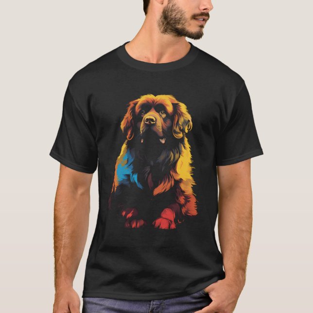 Newfoundland Dog Pet Dog T-Shirt (Front)