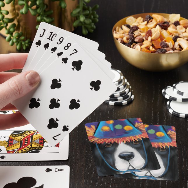 Newfoundland Dog Poker Cards (In Situ)