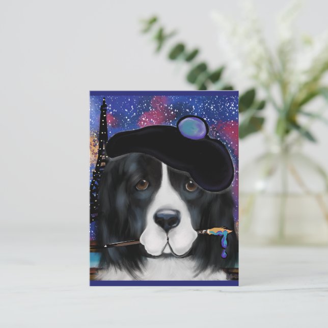 Newfoundland Dog Postcard (Standing Front)