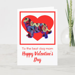 Newfoundland Dog Red Valentine’s Day Greeting Card