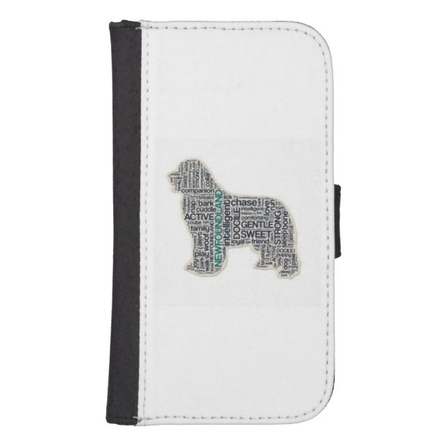 Newfoundland dog samsung galaxy wallet case (Front)