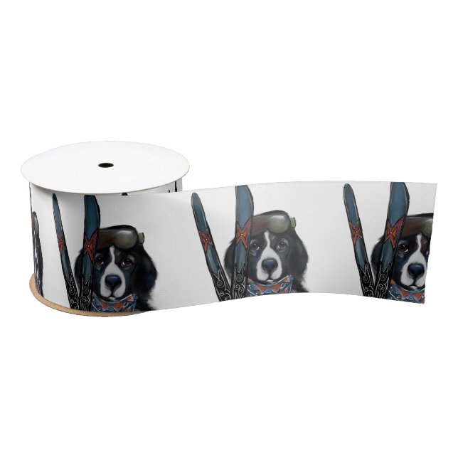 NEWFOUNDLAND DOG  SATIN RIBBON (Spool)