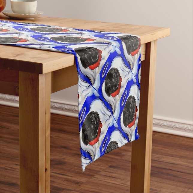 Newfoundland Dog Short Table Runner (In Situ)