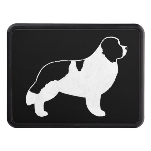 Newfoundland Dog Silhouette _ Landseer Hitch Cover