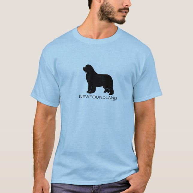 Newfoundland Dog Silhouette T-Shirt (Front)