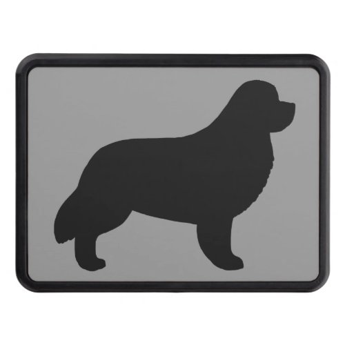 Newfoundland Dog Silhouette Tow Hitch Cover