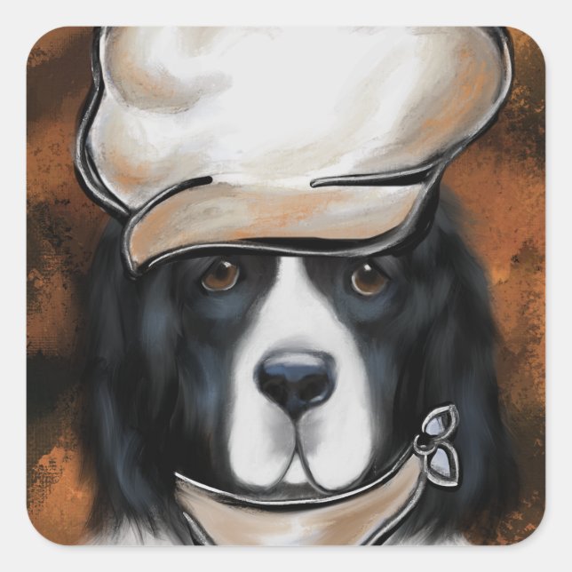 Newfoundland Dog Square Sticker (Front)