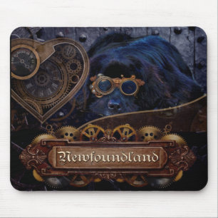 Newfoundland Dog Steampunk Style! Mouse Pad