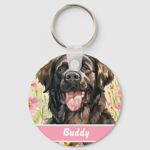 Newfoundland Dog Tag – Custom Info Keychain