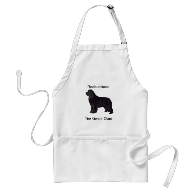 Newfoundland Dog The Gentle Giant Adult Apron (Front)