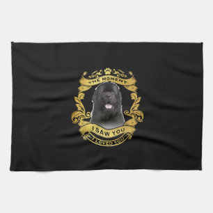 Newfoundland Dog The Moment I Saw You Design Kitchen Towel