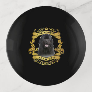 Newfoundland Dog The Moment I Saw You Design Trinket Tray