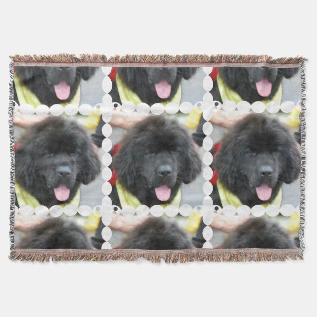 Newfoundland Dog Throw Blanket (Front)
