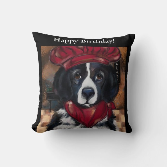 Newfoundland Dog      Throw Pillow (Front)