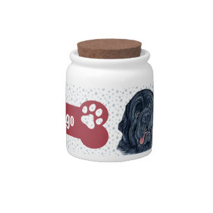 Newfoundland Dog Treat Jar