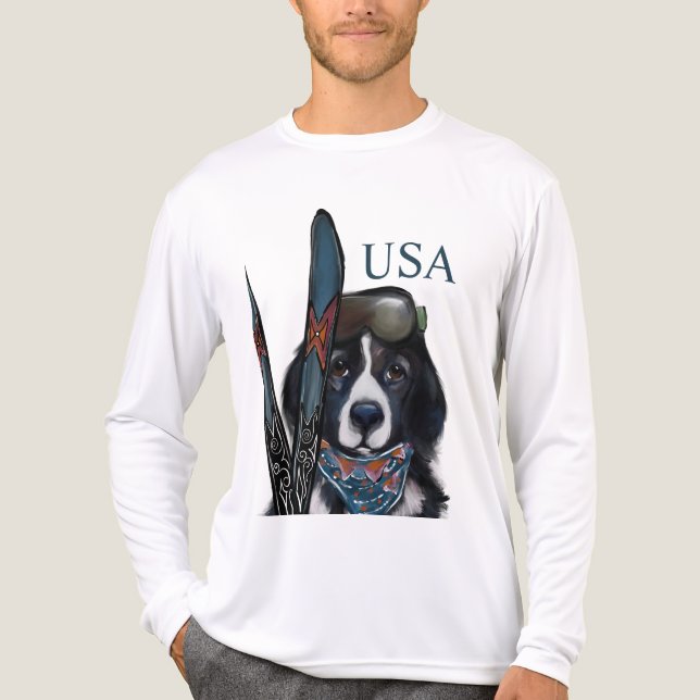 NEWFOUNDLAND DOG  Tri-Blend SHIRT (Front)