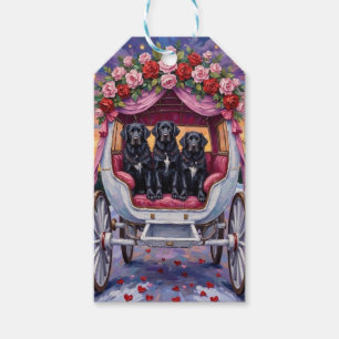 Newfoundland Dog Valentine's Day  Gift Tags