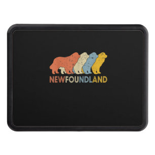Newfoundland dog valentines day Love day gift Hitch Cover