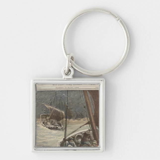 Newfoundland Fishermen Keychain (Front)