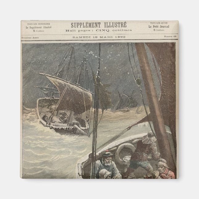 Newfoundland Fishermen Magnet (Front)