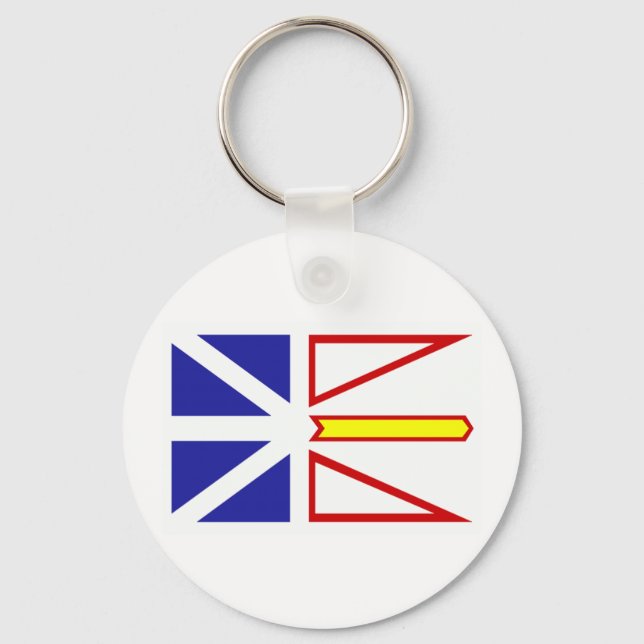 Newfoundland Flag Keychain (Front)