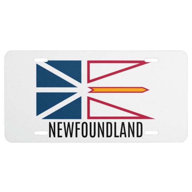 Newfoundland Flag License Plate (Front)