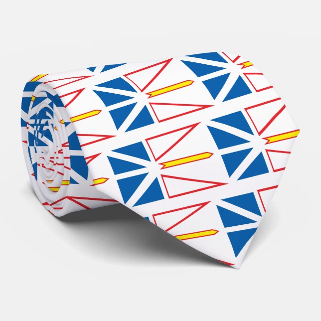 Newfoundland flag neck tie (Rolled)