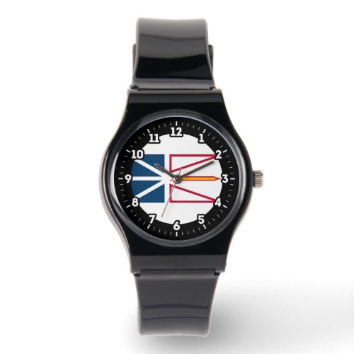 Newfoundland Flags Graphic Dial Watch