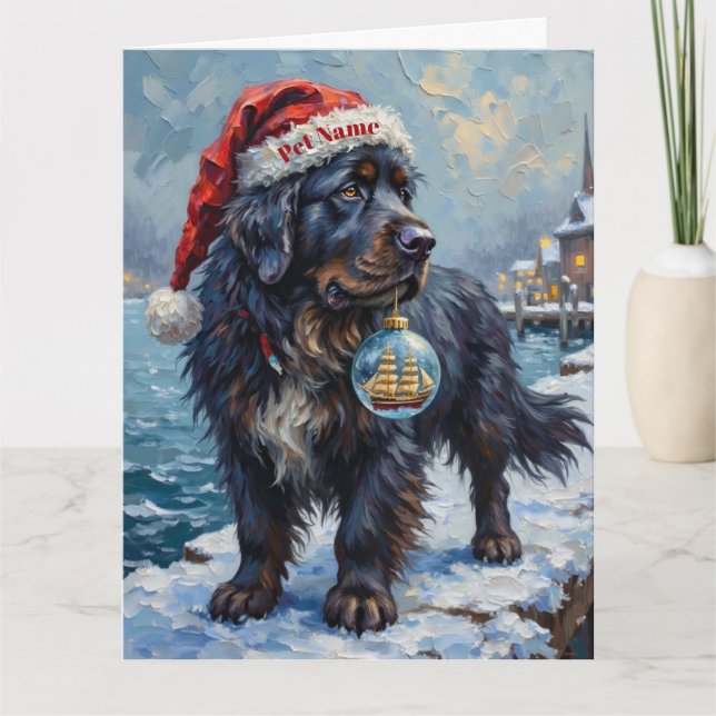 Newfoundland Gentle Christmas Rescue Card (Front)
