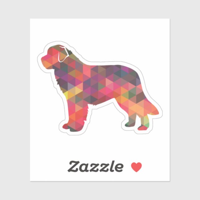 Newfoundland Geo Silhouette  Multi Sticker (Sheet)