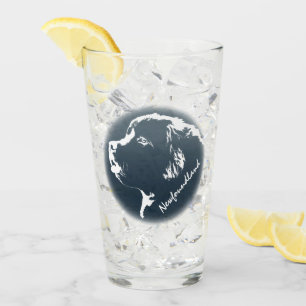 Newfoundland Glass Newfoundland Pup Glass Custom