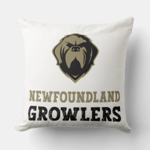 Newfoundland Growlers - The Newfoundland Growler Throw Pillow