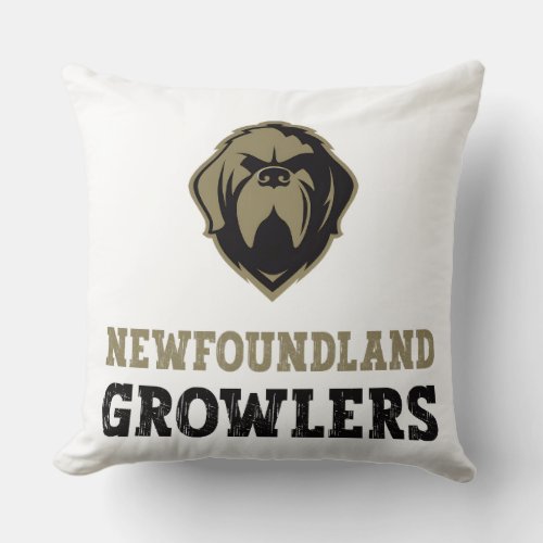  Newfoundland Growlers _ The  Newfoundland Growler Throw Pillow