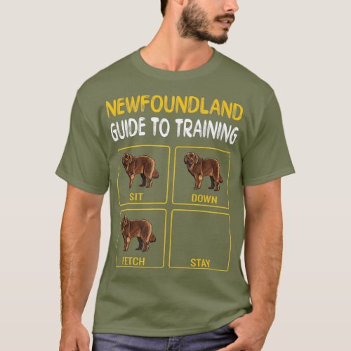 Newfoundland Guide To Training Dog Obedience T_Shirt