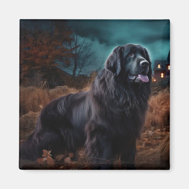 Newfoundland Halloween Scary  Magnet (Front)