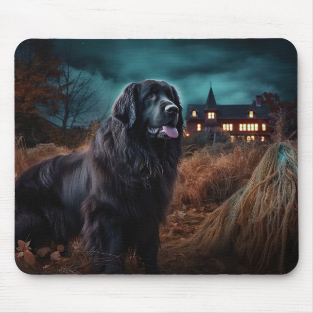 Newfoundland Halloween Scary  Mouse Pad (Front)