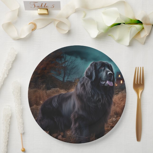 Newfoundland Halloween Scary  Paper Plates (Wedding)