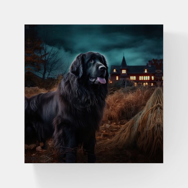 Newfoundland Halloween Scary  Paperweight (Front)