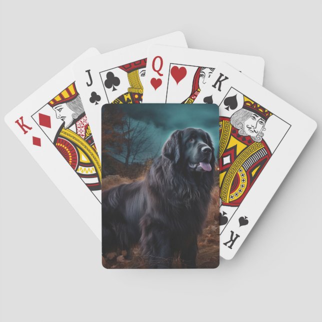 Newfoundland Halloween Scary  Poker Cards (Back)