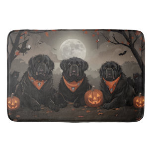 Newfoundland Halloween Spooky Bath Mat