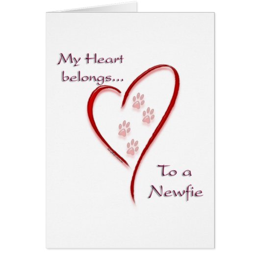 Newfoundland Heart Belongs Cards (Front)