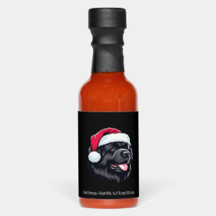 Newfoundland in a Santa Hat Classic T-Shirt Hot Sauces